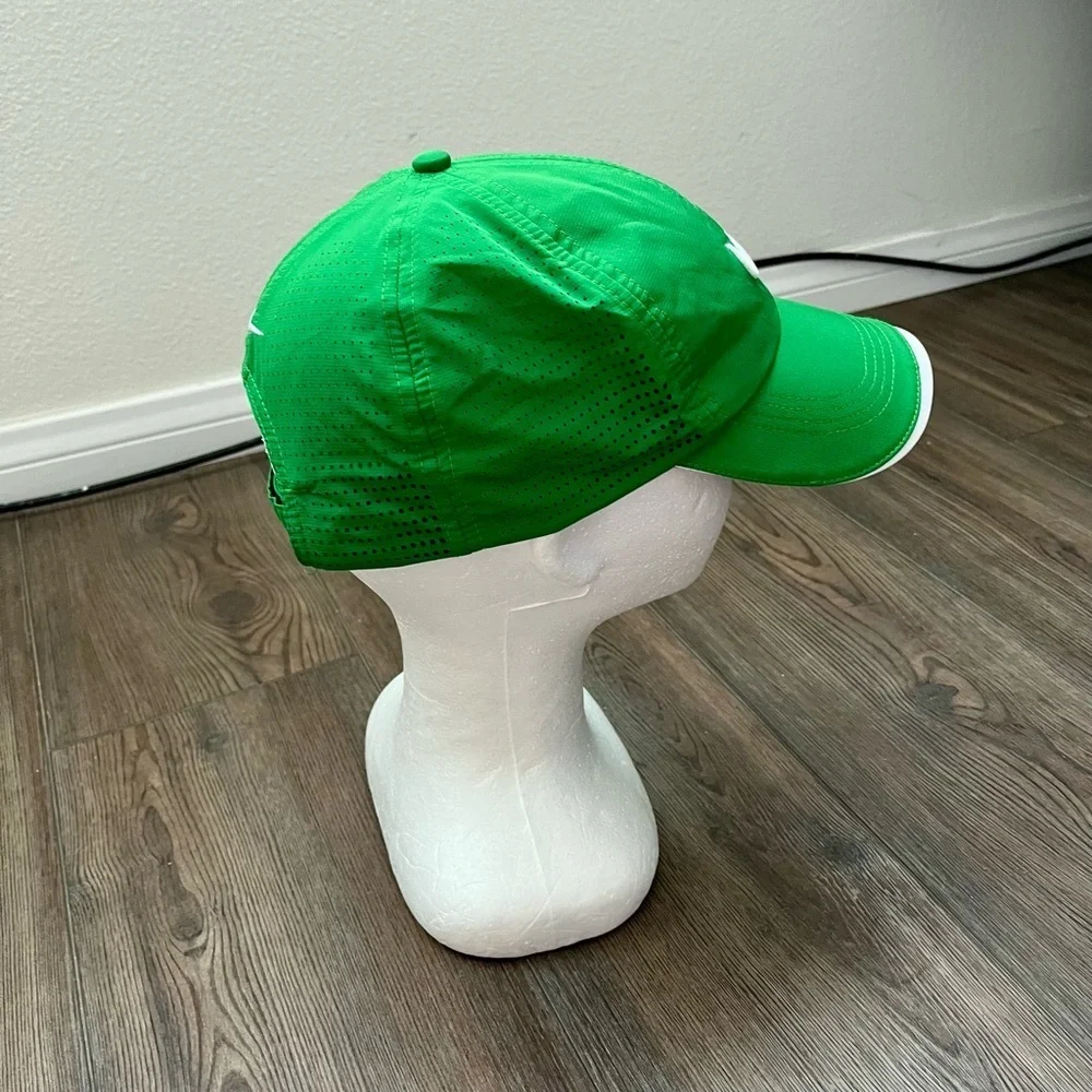 Green Nike Cap with White Logo